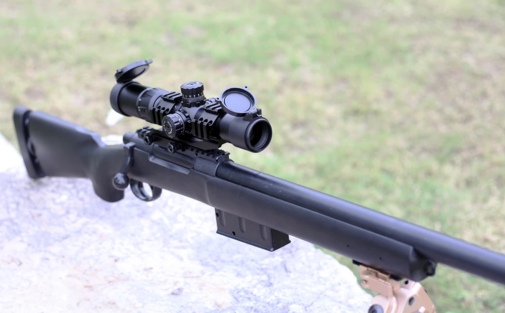 Tactical Riflescope 1.5-4x30E Optical Sight Sniper Quick aiming Sighting Device Mil-dot Reticle collimator Sight Hunting Scope