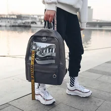 Harajuku хип хоп мужской рюкзак школьные сумки для подростков печать дизайнерский рюкзак унисекс Выкл путешествия белый студенческий граффити Сумки