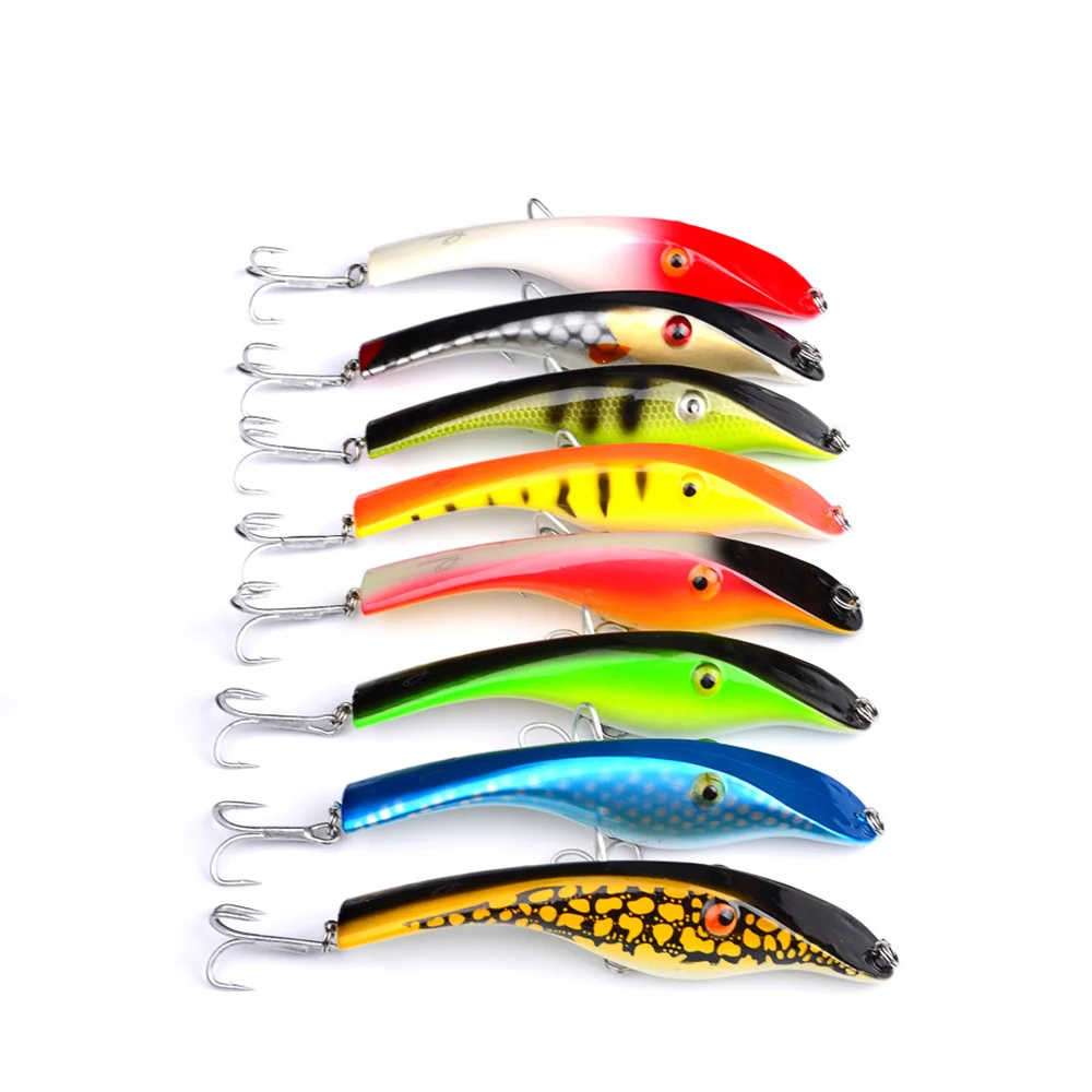 

8 Colors Brabed 1/0 Hooks 41g Pencil Lures Plasticsea Fishing Hard Bait Luya Vinilos De Pesca 14.5cm Fish Pike Big Lure Jerkbait