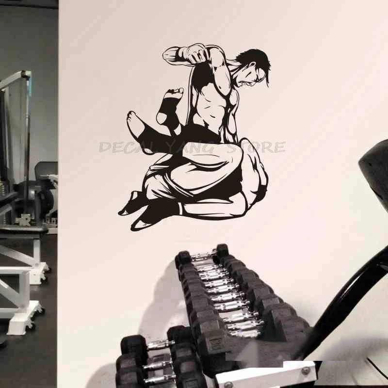 Mma Club Sticker Boxer Kickboxing Car Decal Free Combat Vinyl Striker Wall Decor Mixed Martial Arts Club Decals 1555 Wall Stickers Aliexpress