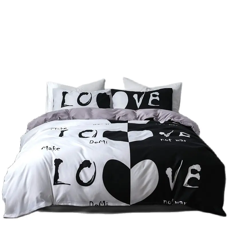 

Luxury Love Winter Bedding Set for Woman Double King Bed Sheet