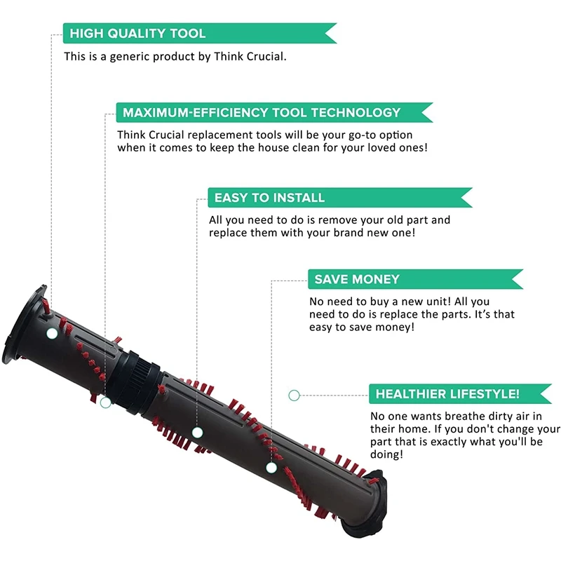 Vacuum Parts Replacement Brushroll for 