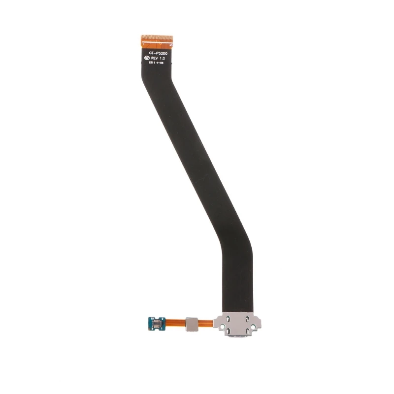 Usb-порт для зарядки Соединительный микрофон гибкий кабель для Samsung Galaxy Tab 3 P5200 - Цвет: Черный