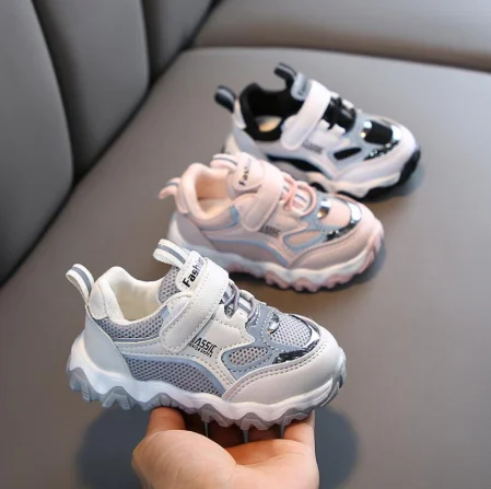 Кроссовки Детские сетчатые дышащие мягкая подошва повседневная обувь для бега