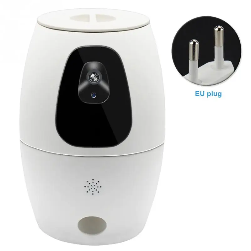 

Smart Food Feeding Pet Treat Dispenser With Camera Remote Video Control App Wifi Remote Enabled App for Iphone and Android