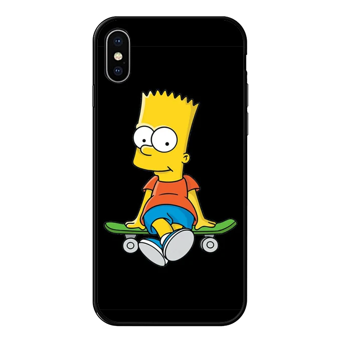Мягкий чехол из ТПУ для iPhone XS MAX The Simpson чехол для iPhone 6 6S 7 8 Plus 7 8X10 XS XR прозрачный силиконовый чехол - Цвет: TPU