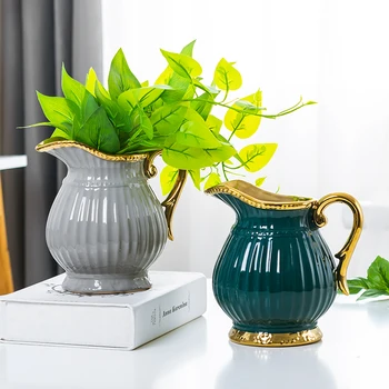 

NORDIC PHNOM PENH LIGHT LUXURY CERAMIC VASE LIVING ROOM TABLE FLOWERS PORCH FLOWER ARRANGEMENT ORNAMENTS VASE DECORATION HOME