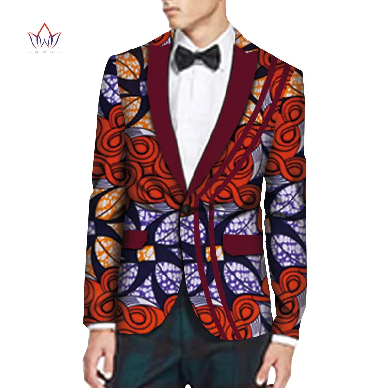 Spring Blazers Men Blazer Costume Homme Africa Bazin Riche 6XL Mens Clothing Vestidos Formales Free Shipping 6xl BRW WYN1011 - Цвет: 4