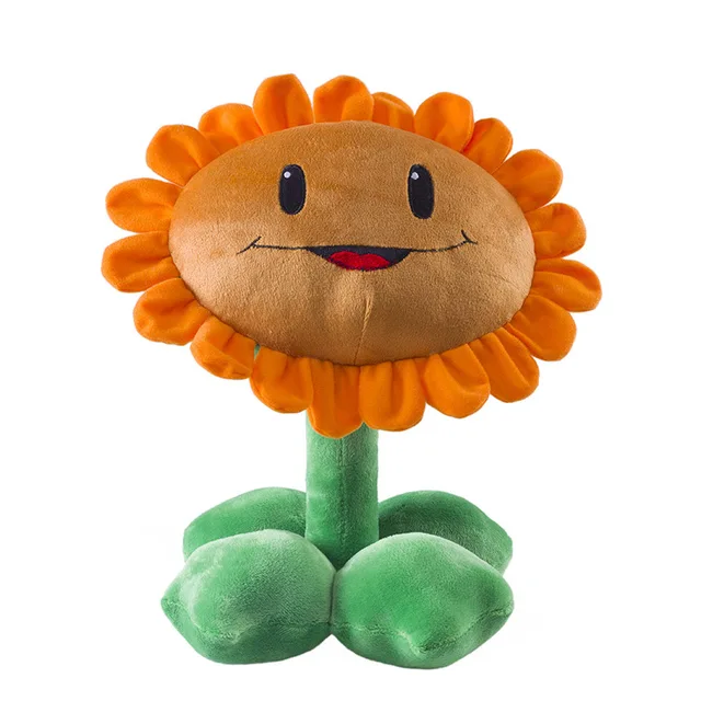 1pcs 30cm Plants vs Zombies Plush Toys PVZ Pea Shooter Sunflower Squash Soft Stuffed Toy Doll for Children Kids Gifts 2