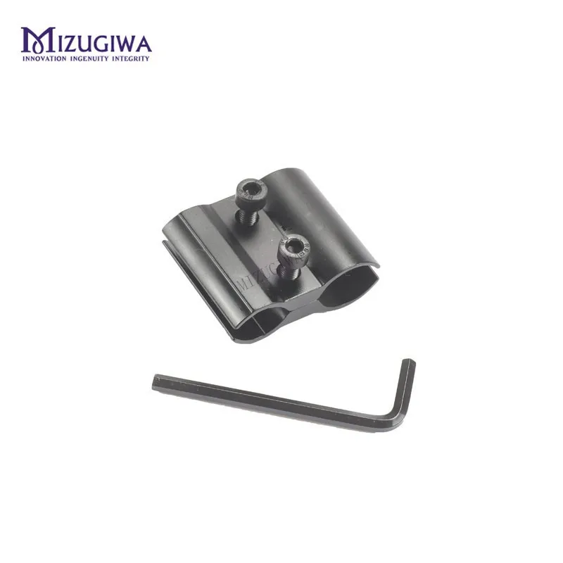 MIZUGIWA Tactical Barrel Ring Scope mocowanie zaciskowe uchwyt do latarki latarka celownik laserowy pistolet karabiny pistolet Airsoft wojskowy