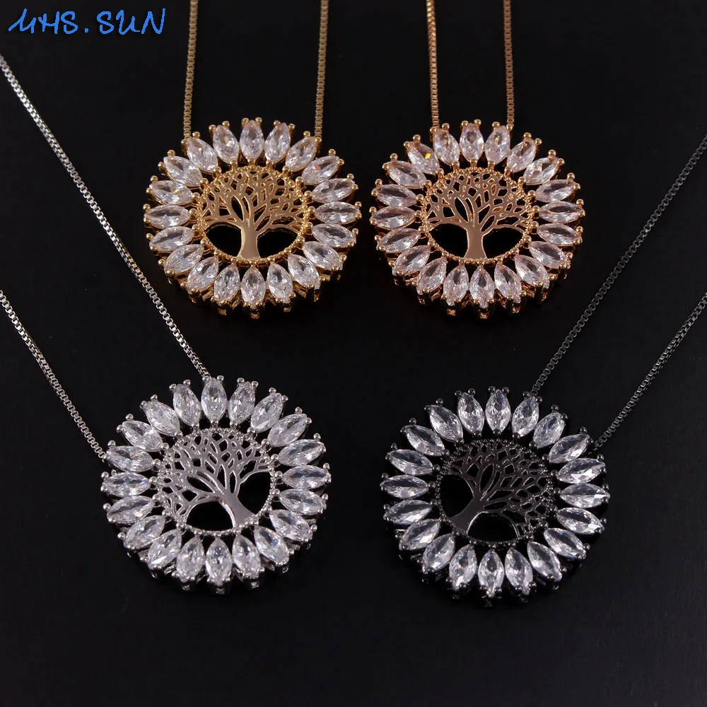 MHS.SUN винтажное дизайнерское ожерелье из искусственного циркония модное