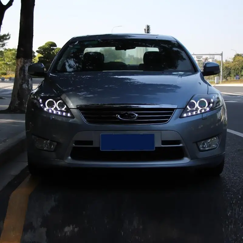 Аксессуары для указателей поворота, ходовые Neblineros Para, автомобильные Drl светодиодные Запчасти, Cob фары, автомобильные фары в сборе для Ford Mondeo