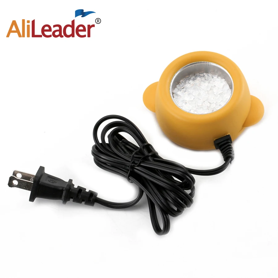 

Alileader Yellow Mini Glue Keratin Fusion Melt Hot Pot Constant High Temperature Control For Hair Extension Repair Tools