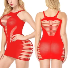 Сексуальное женское, на шнуровке женское платье выдалбливают ночное белье нижнее белье Белье для сна платье