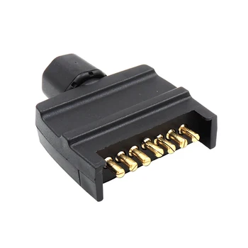 

New Car Electronics 7 Pin Flat Male Trailer Socket Plug Connector Adapter For Caravan Trailer Car Electronics Accessories