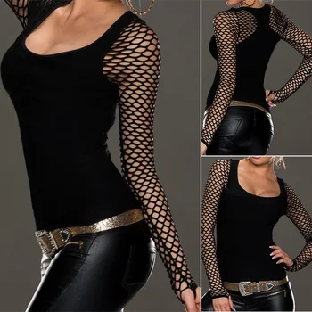 

2020 ZANZEA Plus Size Women Tops and Blouses Sexy Hollow Out Long Sleeve Shirts Kniited Slim Blusas Femininas Stylish Blouse 7