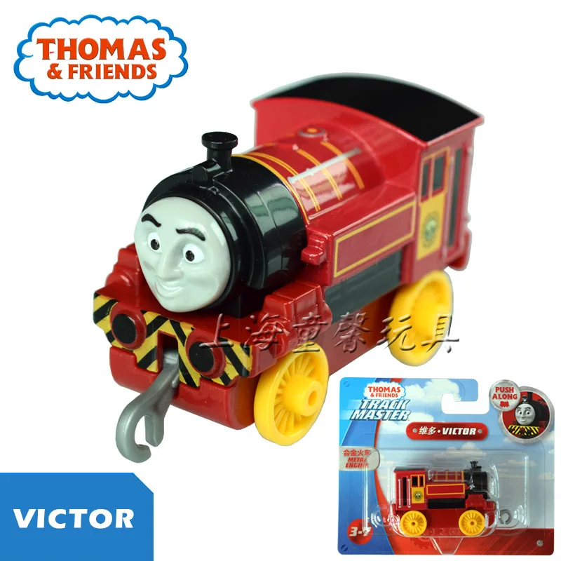 Оригинальные игрушки с паровозиком Томаса и друзей Перси и Эдварда мателя 1:43 модель BHR64 литые игрушки для детского подарка на день рождения - Цвет: Victor