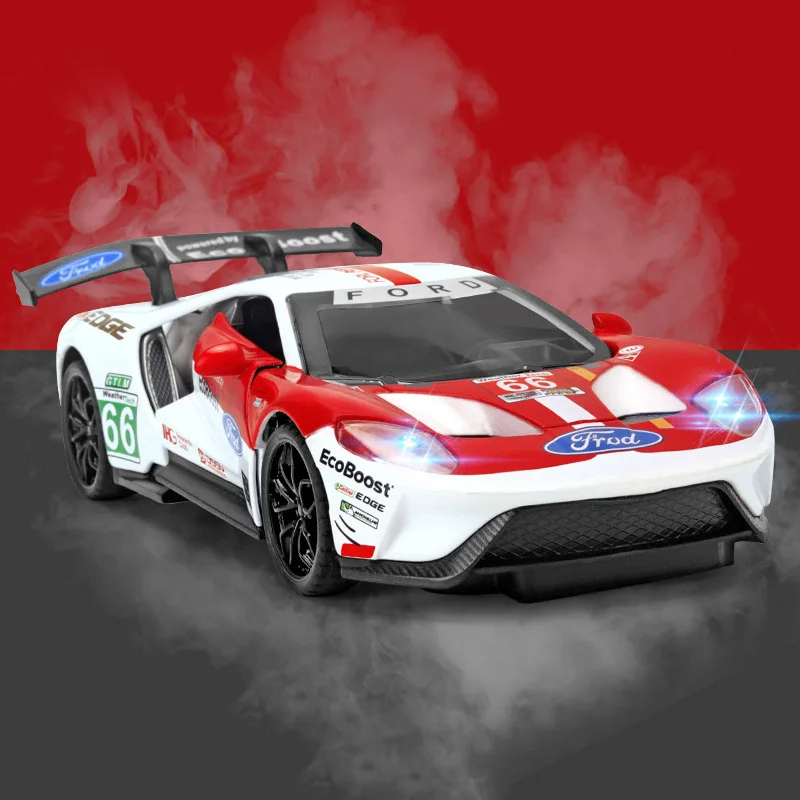 No Original Box 1:32 Ford V8 литье под давлением и игрушечный транспорт, модель автомобиля из сплава со светом и звуком, высокое восприятие литой автомобиль, игрушки для детей - Color: No Original Box