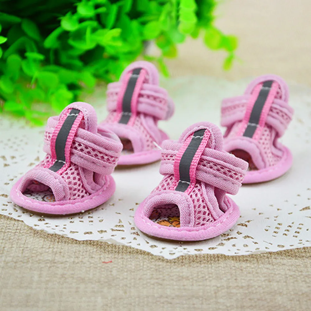 Cute Anti Slip Small Dog Shoes Pet Shoes Candy Colors Hot Sale Dog Shoes Casual Spring