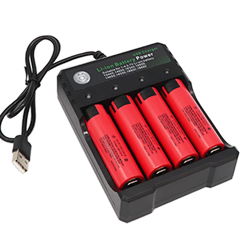 NCR 18650GA 30A разрядка 3,7 V 3500mAh 18650 аккумуляторная батарея+ USB зарядное устройство