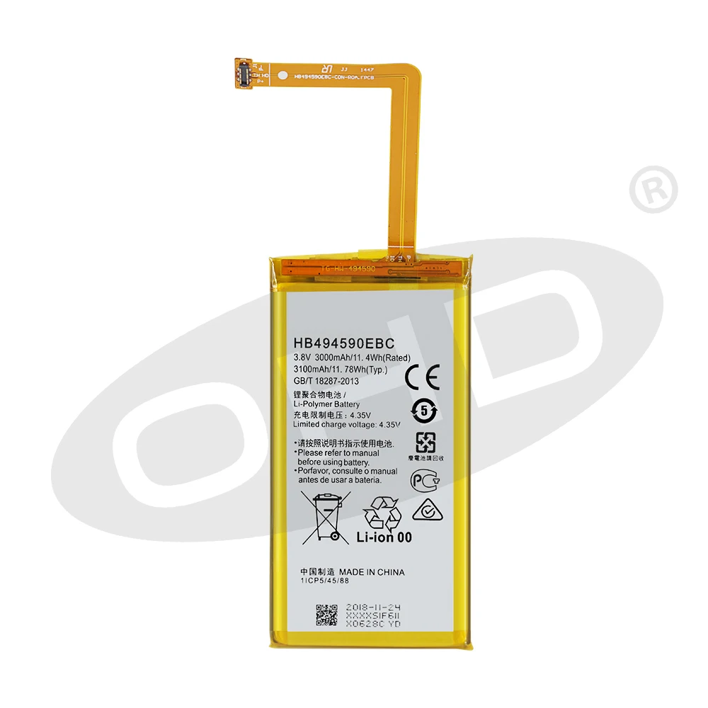 2 шт./партия Батарея для huawei Honor 7 Glory PLK-TL01H ATH-AL00 PLK-AL10 3000 мА/ч, HB494590EBC huawei Honor 7 Батарея