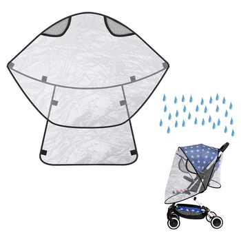 

Baby Stroller Pushchair Pram Rain Cover Transparent Waterproof Rain Cover Universal Baby Stroller Raincover Wind Dust Shield