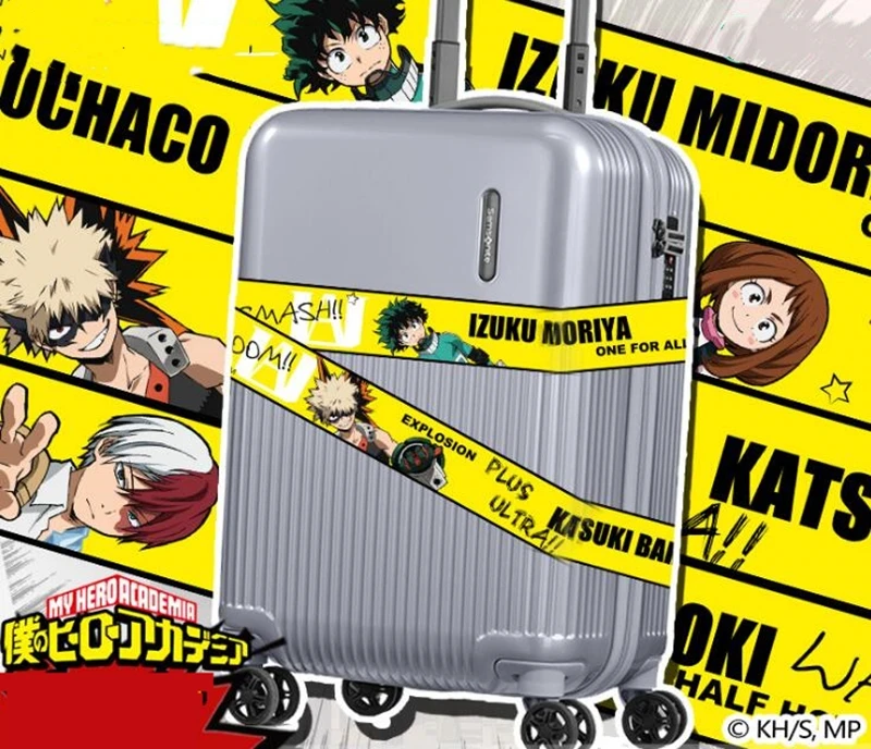 95x6.2CM Anime My Boku No Hero Academia DIY Suitcase Travel Stickers Laptop Skateboard Izuku Midoriya Might Character Decals |