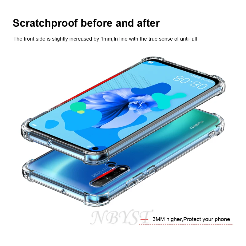 Противоударные силиконовые мягкие чехлы для Huawei P40 Lite E P30 новое издание P20 Pro P Smart Z