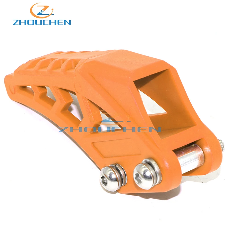 GOOFIT 420# 428# Chain Guide Chain Guard Protector Replacement for CRF 250 R EXC CRF YZF KXF BSE Bosuer Dirt Bike Pit Bike Orange 