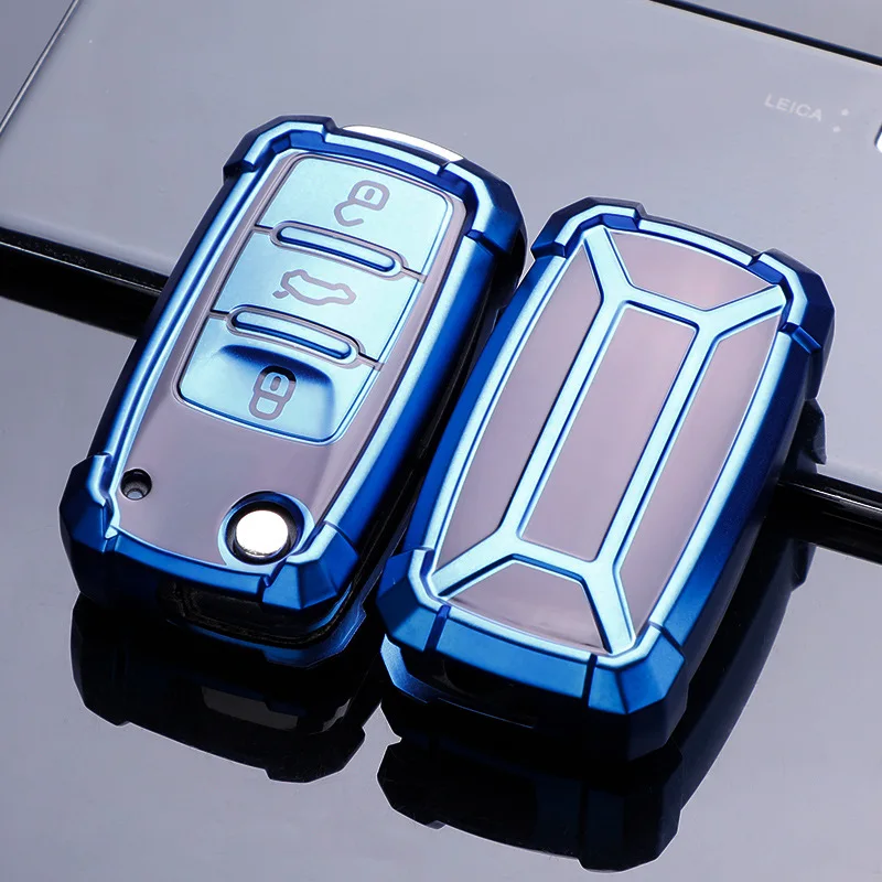 

Soft TPU Car Key Case Key Shell Cover For VW Volkwagen Polo Bora Tiguan Passat Golf 6 Lavida Scirocco All inclusive Smart Key