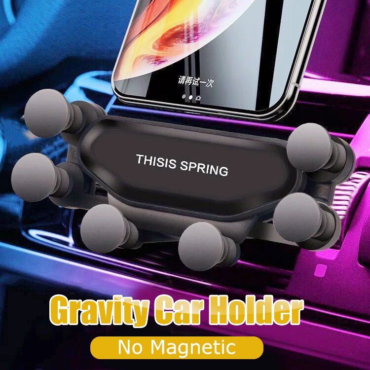 

Gravity Car Phone Holder For iphone X Xs Max Samsung S9 in Car Air Vent Mount Car Mobile Phone Holders Stand For Xiaomi Huawei