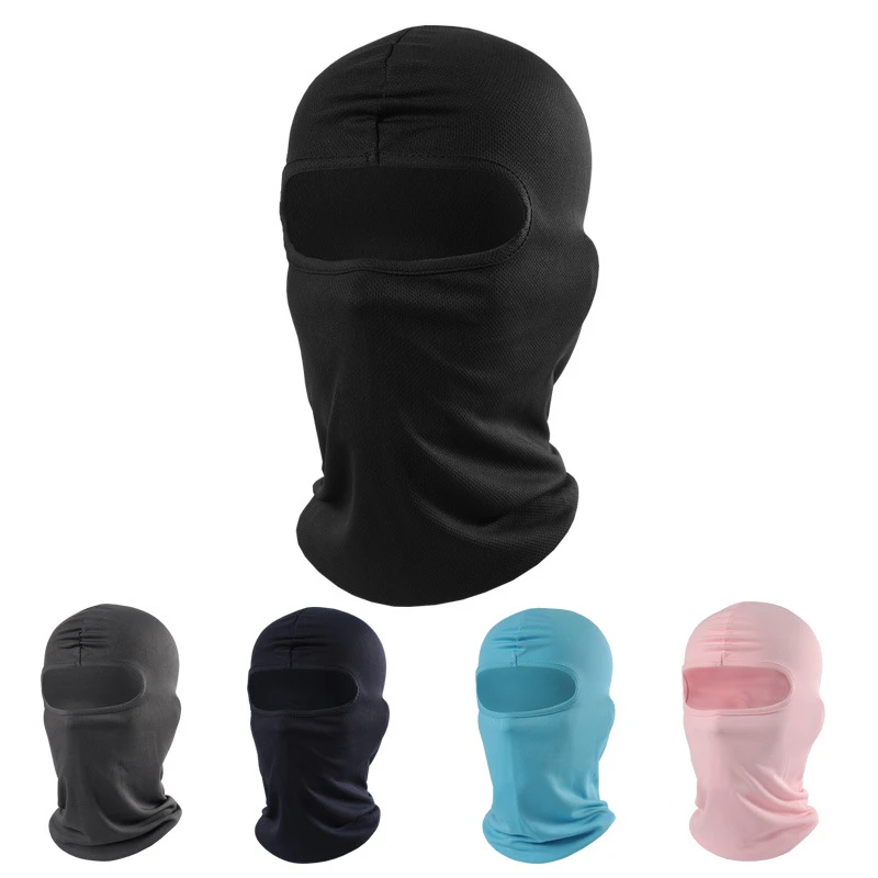 Outdoor Ski Motorcycle Cycling Balaclava Lycra Full Face Mask Neck Ultra Thin Men and women Helmet mens dress scarf