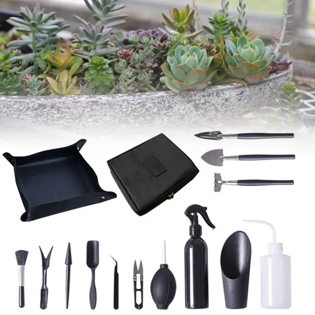 13Db Kerti Ültetvényes Készlet Zamatos Növények Szerszámok Kézi Beállított Beltéri Bonsai Miniatűr Transzplantációs Palánták Mini Szerszám