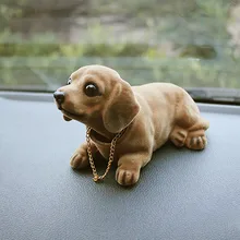 Милая креативная голова собака Приборная панель автомобиля кукла Авто качающаяся голова игрушки украшения кивая собака автомобиль интерьер мебель украшение подарок