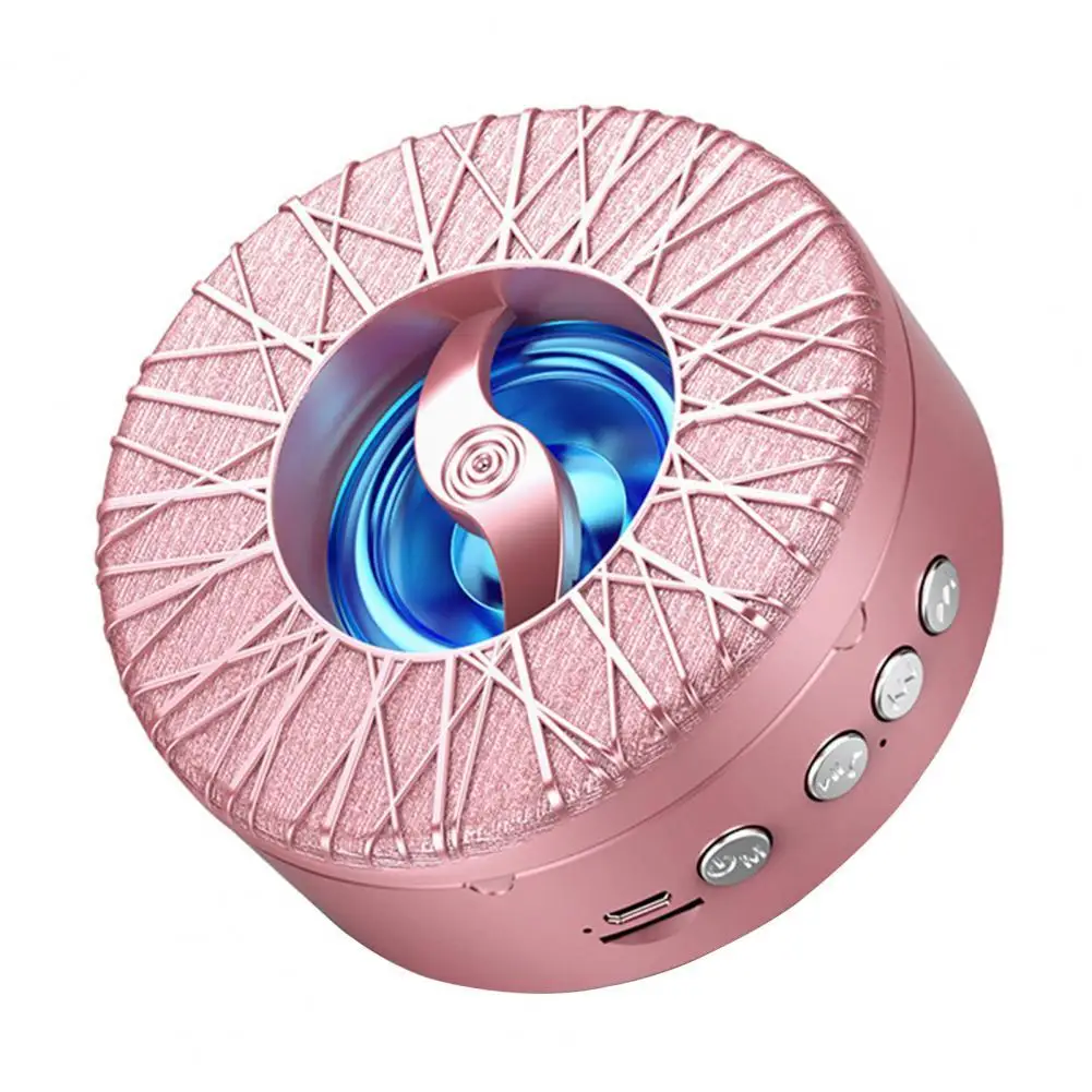 New Portable USB Fast Charging Wireless Card Audio Bluetooth 5.0 Speaker Long Standby Time Bass Music Player With Colorful Light |