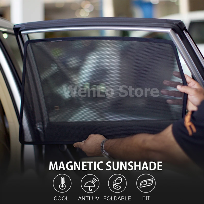 

WENLO For Volkswagen Multivan T6 Passat Touran L Tiguan Toureg T-ROC POLO PHEV Magnetic Car Side Window Sun Shades curtain