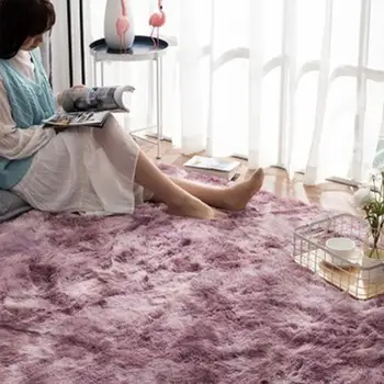 

Tie-dye Carpet Shaggy Plush Floor Fluffy Printed Mats For KIDS Faux Fur Area Rug Living Room Mats Absorption Alfombra Bedroom