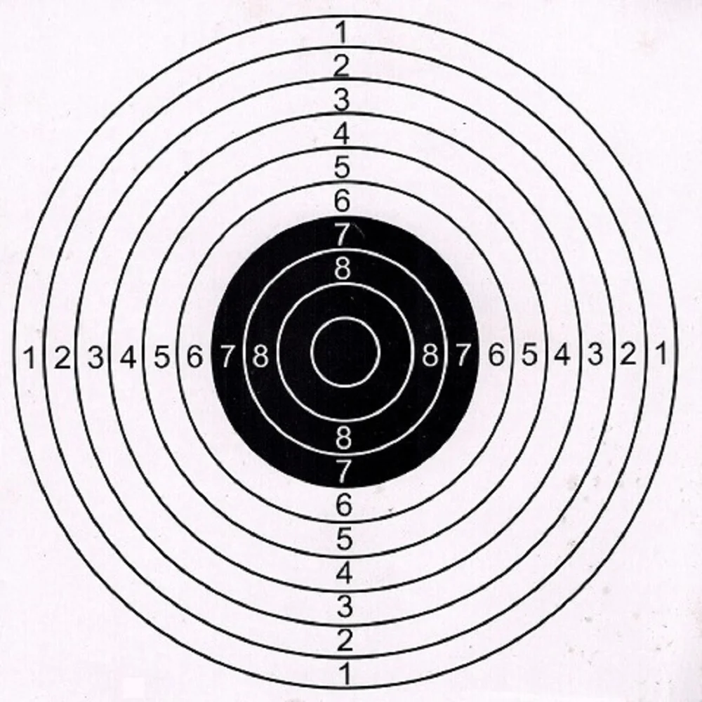 6.70"x6.70" / 17cmX17cm Paper Targets in 20 Pcs, Gun Shooting Targets, Sports & Outdoors, Airgun Shotgun BBs Shooting Practice