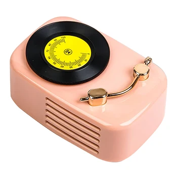 

1200Mah Y08 Retro Gramophone Bluetooth Mini Speaker Wireless Portable Bluetooth Card Bass Stereo HiFi Sound Subwoofer