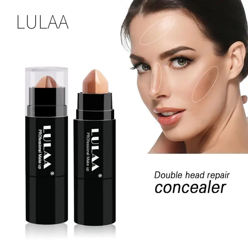 

LULAA New Long-lasting Face Concealer Base Dark Circles Concealer Contour Concealer Moisturizing Stick Highlighter Cream Makeup