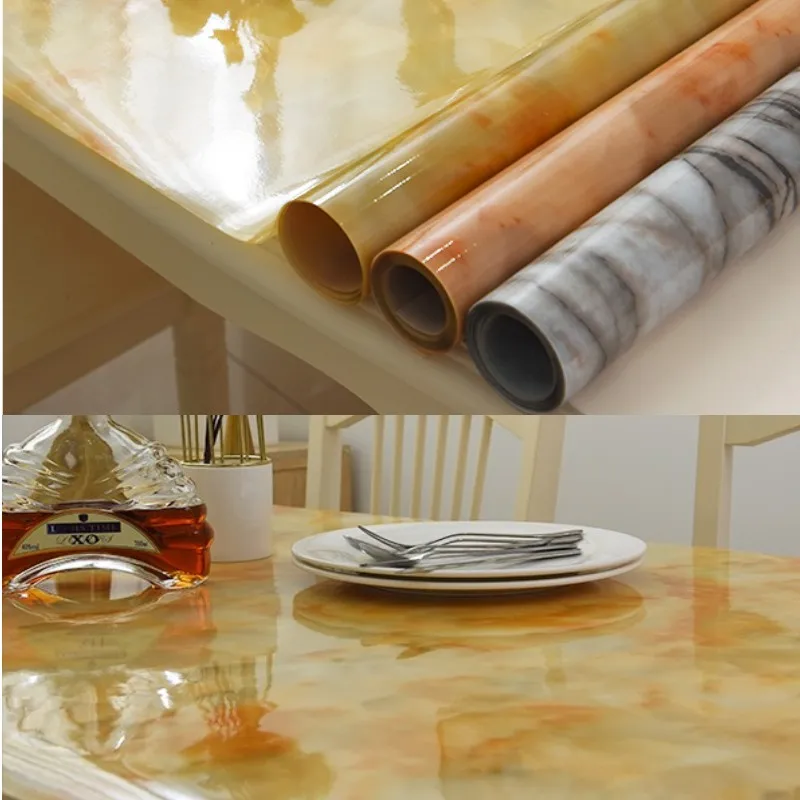  2019 New Creative Modern Pvc Table Cover Home Textile Waterproof Oil Cloth Soft Glass Tablecloth Pl