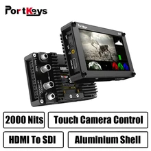 Portkeys BM5 3G-SDI/HDMI вход 2000nit сенсорный экран 3D-LUT алюминиевый корпус на камере DSLR монитор с кабелем управления