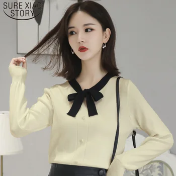 

Fashion Long Sleeve White Sweater New Korean Winter Clothes Women Solid Bow Women Knit Sweater Slim Temperament Pullover 6504 50