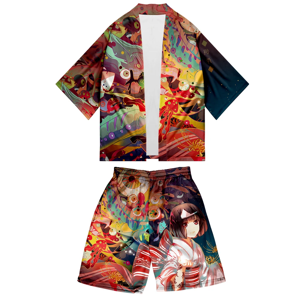 Noragami/новая футболка унисекс с 3D рисунком, спортивный костюм унисекс, футболка с короткими рукавами, Трендовое повседневное кимоно с короткими рукавами