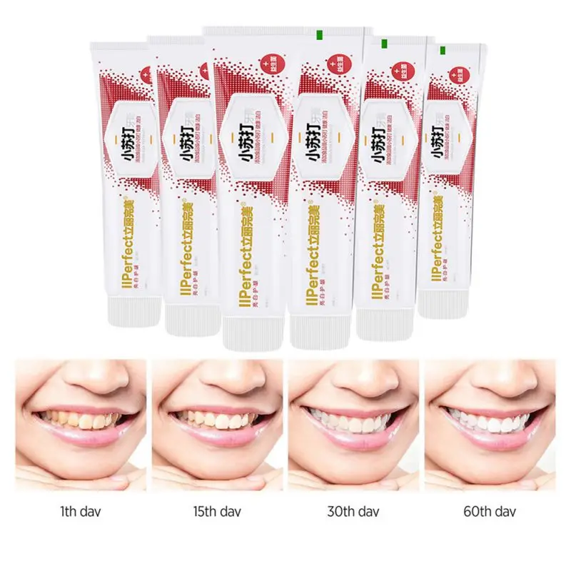 Baking Soda Probiotics Toothpaste Whitening Toothpaste With Press Type Mint flavored Toothpaste Deep Cleaning Toothpaste 5
