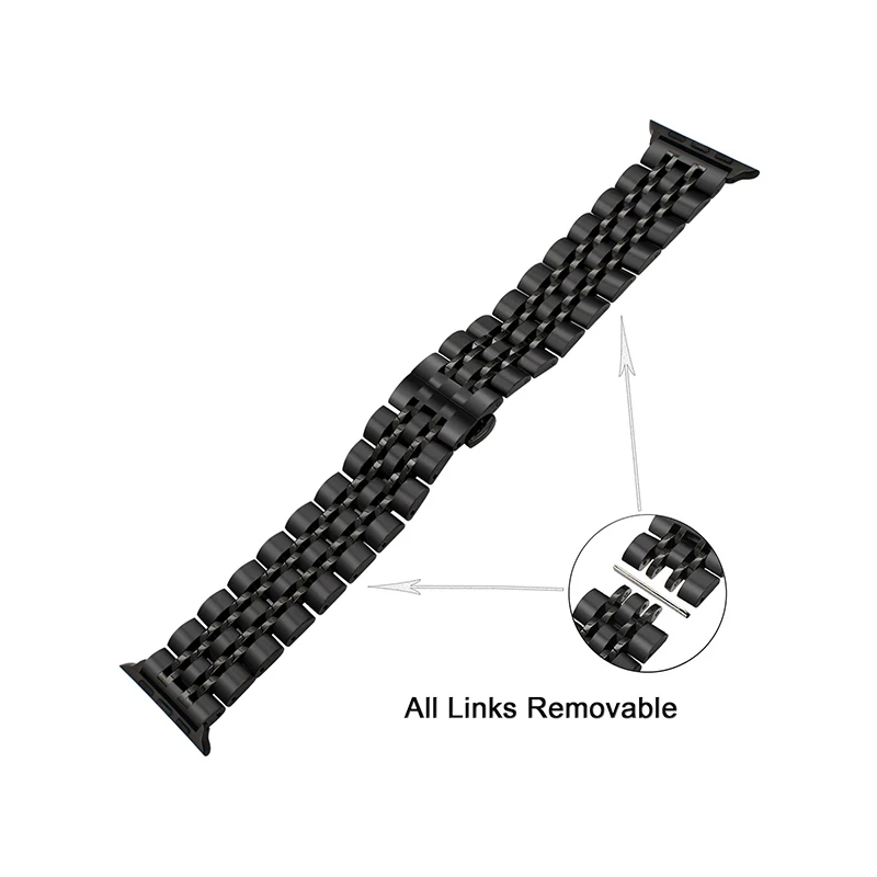 Металлический ремешок для часов Apple watch 5 band 44 мм 42 мм 40 мм 38 мм ремешок для часов iWatch Series 1 2 3 4 браслет из нержавеющей стали