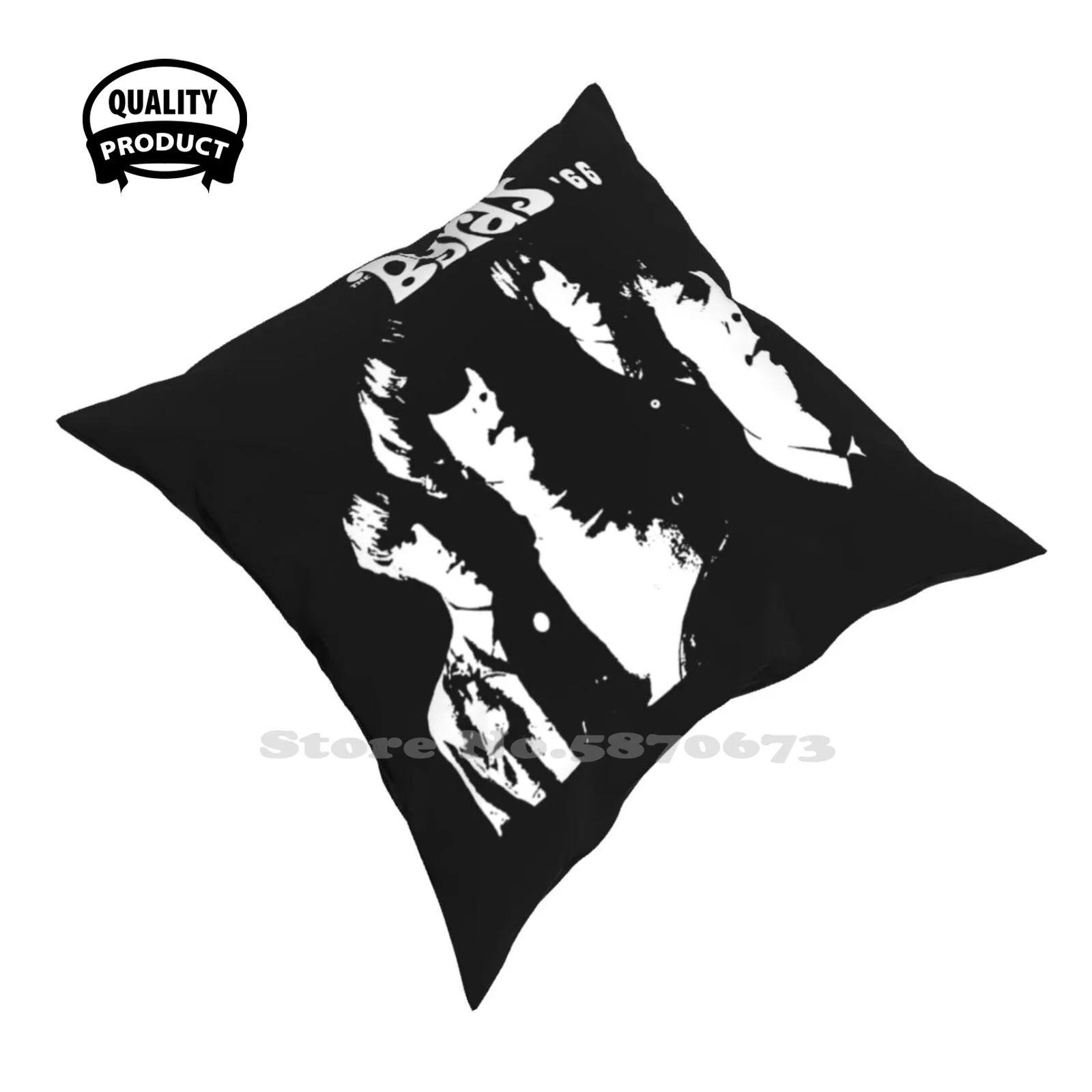 The Byrds American Rock Band Throw Cushion Pillow Cover The Byrds Buffalo Springfield The Kinks Creence 348Y Revival