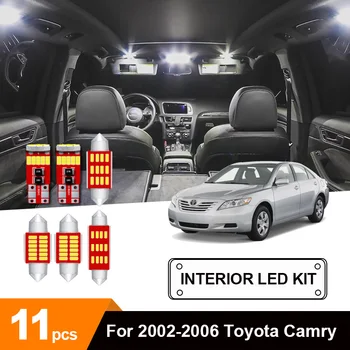 

11 x White No Error Car LED Light License Plate Light Glove Box Bulbs Package Kit For 2002-2006 Toyota Camry Map Dome Trunk Lamp