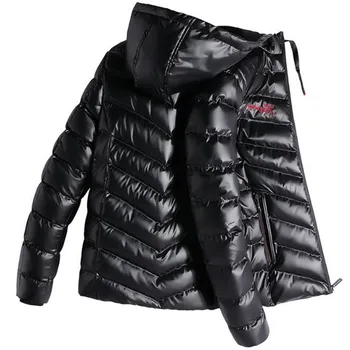 

Thickening Casual Mens Jacket Short Cotton Padded Hooded Jackets 2020 Winter Korean Warm Parka Coat Men casaco