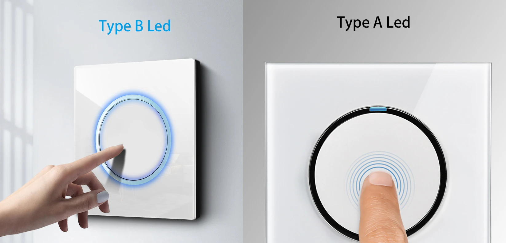 vidro cinza gang interruptor de luz parede led indicador ac fogão empurrar retorno para waterheator diy combinação gratuita